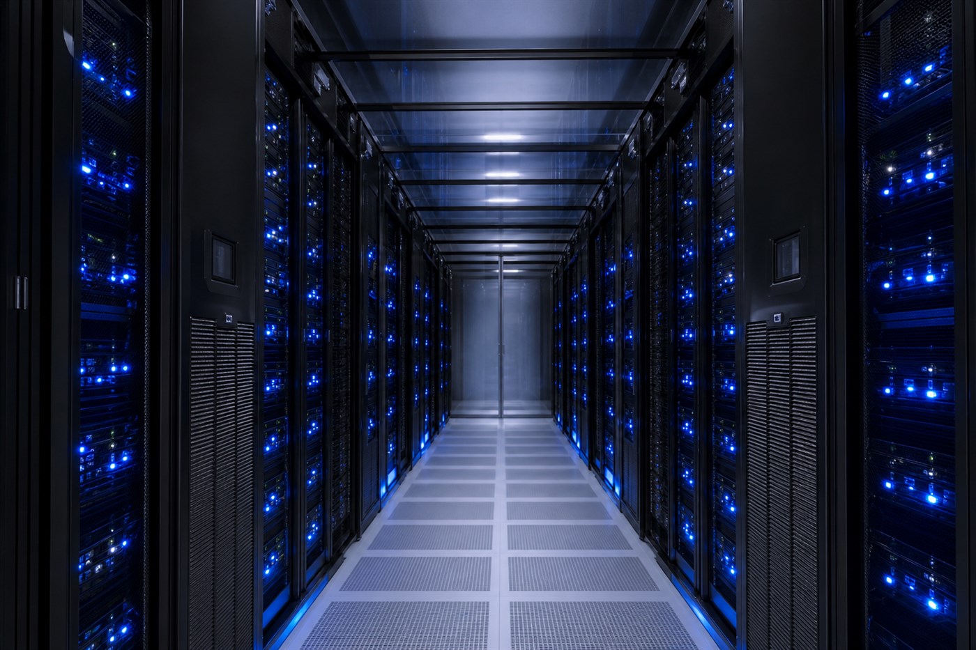 Cold aisle containment with precision-cooled enterprise server racks